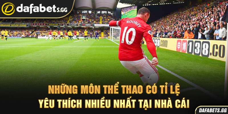 Những môn thể thao có tỉ lệ yêu thích nhiều nhất tại nhà cái